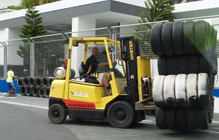 Tire delivery