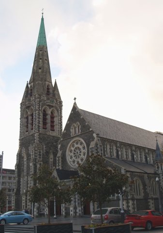 Christchurch Cathedral in Cathedral Square